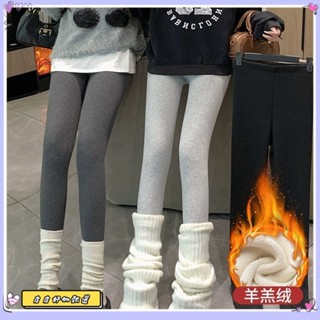 🔥限時下殺🔥加絨打底褲女鞦鼕季2024新款外穿顯瘦螺紋緊身加厚鞦褲保暖褲棉褲