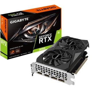 技嘉風魔幻影 GeForce RTX 3050 WINDFORCE OC 6G 適用於電競遊戲電腦顯示卡