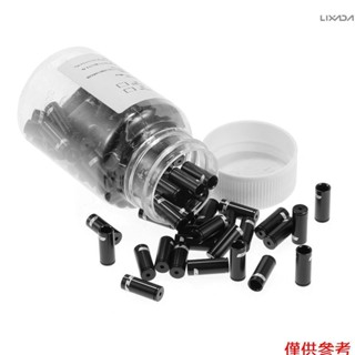 Gub 100 件 4 毫米/5 毫米鋁合金自行車變速器換檔剎車線電纜端蓋換檔器電纜外殼
