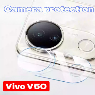 適用於 Vivo V50 5G 2025 手機鏡頭膜鋼化玻璃 VivoV50 曲面全攝像頭 3D 保護高畫質保護膜透明透明