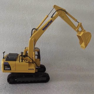 合金模擬小松KOMATSU/CAT PC200-8MO挖掘機挖土機工程車模型 1:43