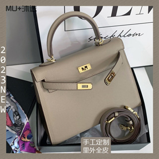 手工定製真皮女包 時尚頭層牛皮單肩包 真皮小方包 斜挎手提小包 女生小方包 精品包包 真皮包包MU+沐選