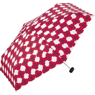 日本 Wpc. 晴雨兩用 UV80%折傘/ Camellia Red eslite誠品