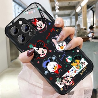米奇馬戲團iPhone蘋果11手機殼 /13/promax/12強化玻璃14電鍍殼plus個性15