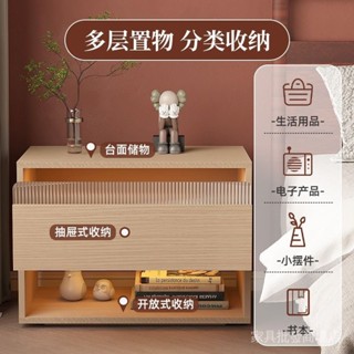 【免運費】北歐風輕奢現代懸浮床頭櫃抽屜式儲物櫃簡約臥室組閤收納櫃齣租房xianxiandd