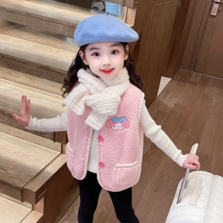 甜甜價🉐女童馬甲秋冬季2024新款網紅女洋派外穿馬夾兒童冬裝保暖背心 RXAY