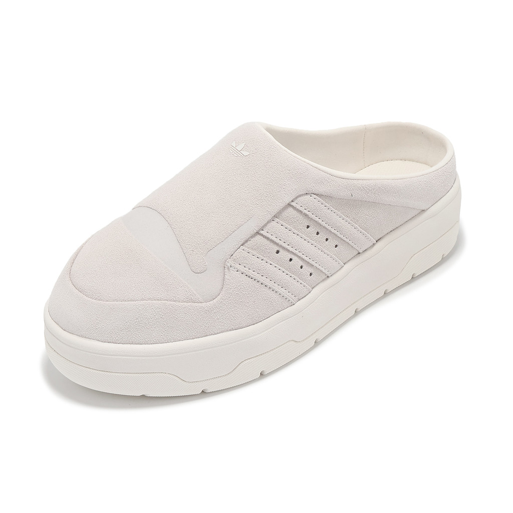 adidas 穆勒鞋 Rivalry Mule W 女鞋 米白 麂皮 厚底增高 懶人鞋 愛迪達 [ACS] IG2232
