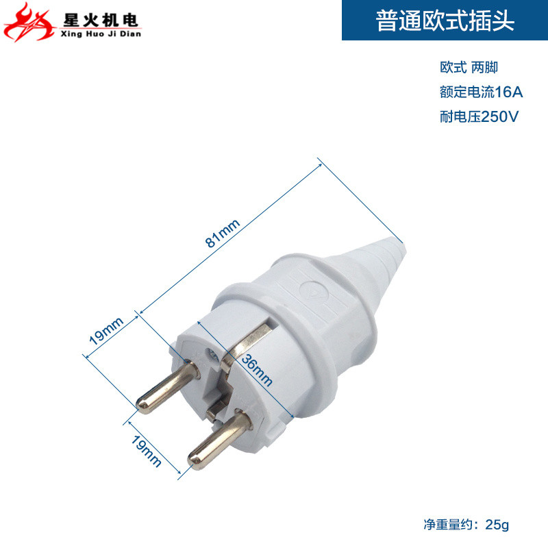 [店鋪熱銷]原裝汽油髮電機兩孔插頭全銅插座2KW3KW5KW歐式220V插頭16A
