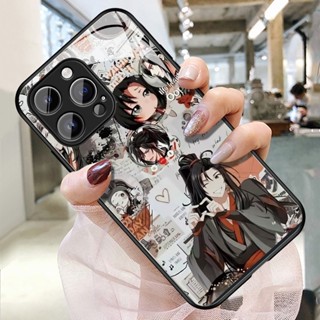 魔道祖師iPhone蘋果11手機殼promax/ /12/13潮流14強化玻璃plus電鍍殼15