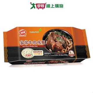 鄉傳 家常牛肉味麵(308G)【愛買】