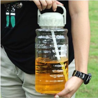 水瓶 2000ml 水壺 2000ml 2000ml 水壺 振興2L大容量太空杯便攜戶外運動水壺夏季水杯大水杯工人隨手杯