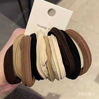 【加厚耐用型】新款袋裝高彈力耐用橡皮筋頭繩紮頭髮女高馬尾髮繩不傷髮加厚混閤