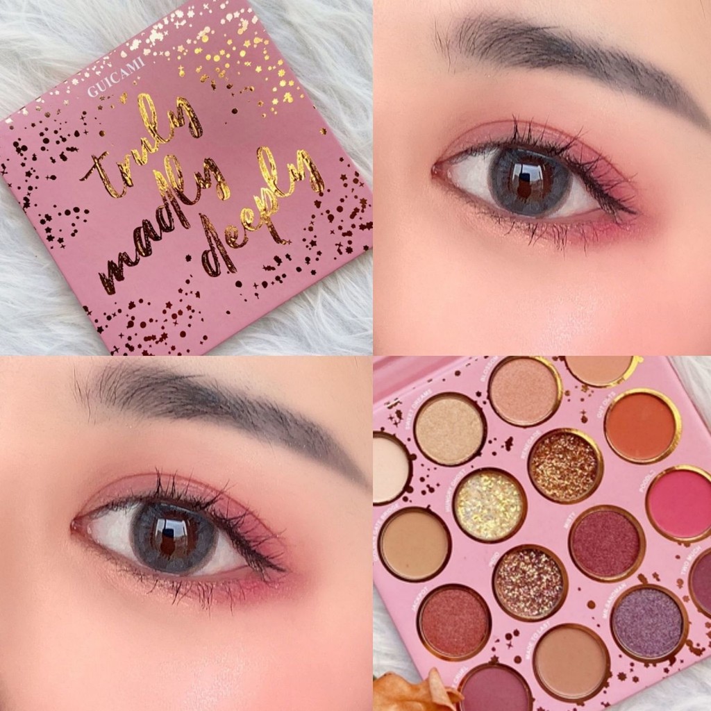 Guicami Three Realms Sixteen Color Eyeshadow Palette Pink Pe