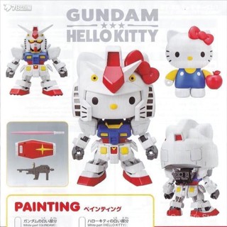 新品高達SDEX元祖凱蒂貓聯名款Hello Kitty紮古網紅高達模型玩具