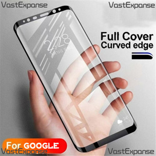 適用於 Google Pixel 7 Pro Pixel 6 Pro 防藍光隱私的透明全覆蓋曲面鋼化玻璃螢幕保護膜(防間