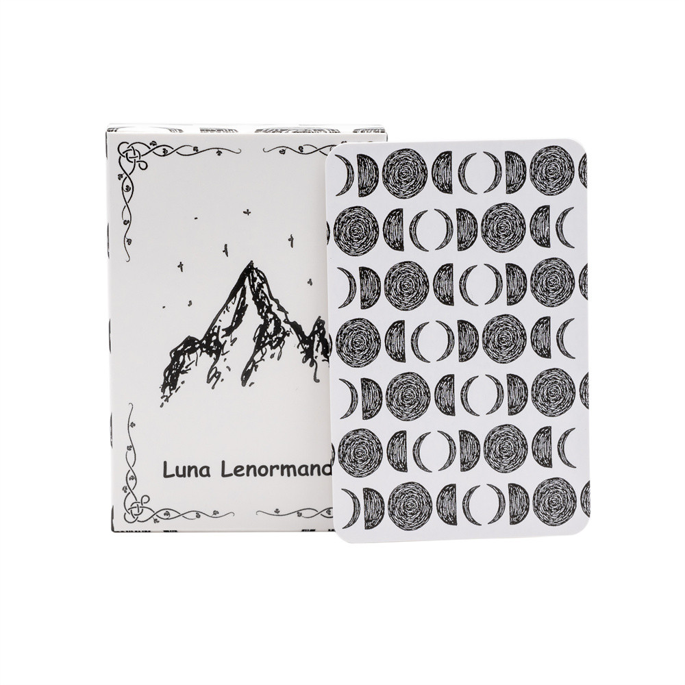 簡潔露娜雷諾曼 特殊風格素描利諾曼卡牌 Luna lenormand