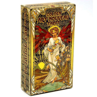 塔羅牌 塔羅牌卡 Golden Art Nouveau Tarot黃金藝術塔羅牌全英文卡牌桌遊