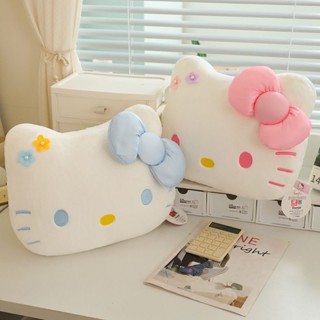 Hello Kitty 毛絨枕頭沙發床墊 - 卡哇伊午睡靠背支撐,可愛的毛絨動物玩具禮物女孩孩子