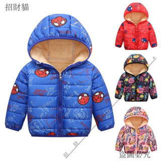 活動🎈鼕季兒童棉衣男童女童羽絨棉服外套寶寶加絨加厚棉襖加棉羊羔絨潮