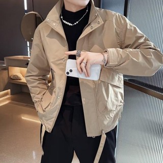 【lovely】2024男士工裝外套秋冬新款男痞帥爆款夾克褂子上衣服防風外套 韓版外套 日系外套