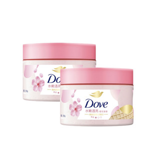 dove 多芬 去角質身體磨砂膏櫻花甜香298g x2件組
