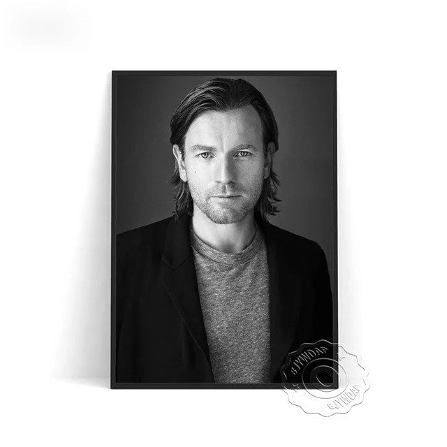 伊萬·麥格雷格 (Ewan McGregor) 蘇格蘭歌手海報演員明星版畵畵布繪畵墻壁藝術粉絲房間家居裝飾禮物 TUII