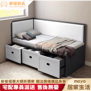 客製化小戶型高箱床 抽屜多功能床 實木床架 大容量儲物床 板式床 3尺單人 3.5尺單人加大 5尺雙人床 6尺雙人加大床
