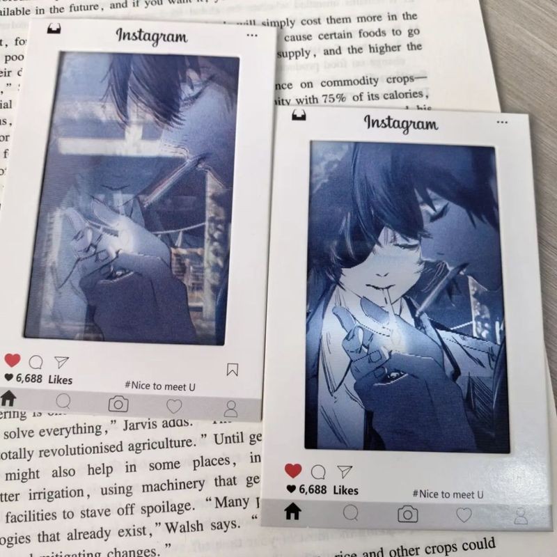 2025新款姬野早川秋3D光栅卡Easyrevenge電鋸人創意卡小眾禮物 光柵卡 姬野早川秋