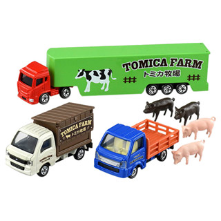 多美卡 多美卡車 TOMY多美卡模擬閤金小汽車模型男孩玩具3輛裝牧場車輛套組297680