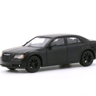 596 Model 1:64 克萊斯勒 300C 啞光黑 模擬合金汽車模型絕版模型