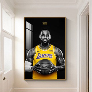 【瑞家禾】NBA無框畫 球星掛畫 籃球人物海報裝飾畫 客廳臥室床頭壁畫 免打孔 防水 牆面裝飾 限時促銷
