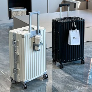 🚀臺灣出貨+免運 鋁框行李箱 旅行箱 靜音輪行李箱 大容量結實鋁框耐用旅行箱 新款萬嚮輪密碼箱 拉桿箱 20吋登機箱