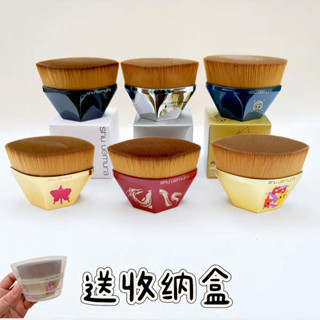 化妝刷 粉底刷 正品植村秀55號魔術粉底刷大面積無刷痕不吃粉粉底液刷軟毛化妝刷