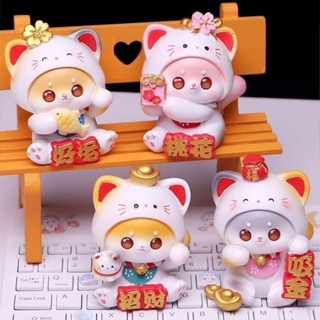 熱銷【日谷宅樂屋】免運熱銷【日谷宅樂屋】免運3d立體貓石膏娃娃塗色創意手工diy塗鴉染色白胚彩繪石膏招財擺件