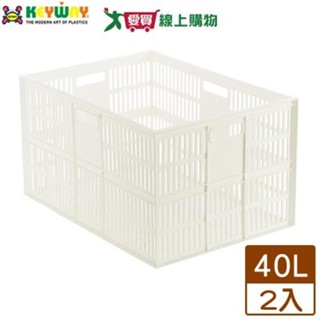 KEYWAY聯府 深型超大總理萬用籃 DT48【2件超值組】臺灣製 可堆疊 收納 置物 整理【愛買】