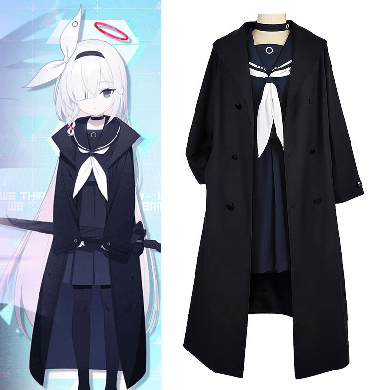 ✨卡布蘿✨子普拉娜cos服 碧藍檔案蔚藍 黑阿羅娜 黑cosplay動漫服飾全套