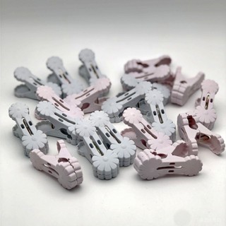 臺灣出貨 免運🎇【94%好評率】新款傢用小號卡通塑膠衣夾子防風固定夾可愛小花夾多功能衣架夾子
