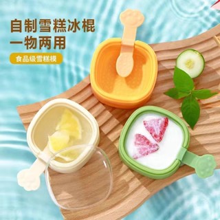 自製雪糕迷你模具 冰棒模型 冰淇淋模具 矽膠帶蓋冰棒冰棒冰盒 果凍模具