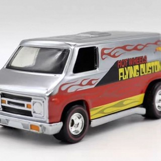 HW風火輪 1/64 合金車RLC紅線`70s Van美式經典運輸車模型電鍍色絕版車模