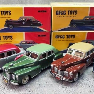 美式情懷車 1/43 凱迪拉克老爺車 合金汽車模型收藏 巴頓將軍絕版車模
