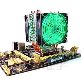 【光達散熱】AVC 6銅管CPU散熱器X99雙路伺服器主機板 1700 X79 2011CPU風扇1155