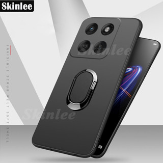 適用於 Moto Edge 60 Fusion 5G 手機殼手指金屬環支架手機殼車載支架啞光軟矽膠保護套適用於 Moto
