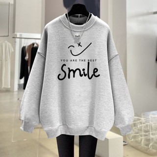 衛衣女秋冬季新款衣服女裝小眾設計感韓版寬鬆顯瘦加絨加厚款|韓版大學T|圓領衛衣|時尚簡約上衣
