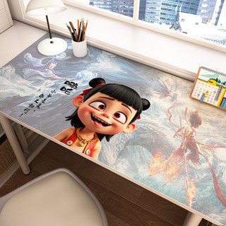 桌墊/table mat哪吒書桌墊學生卡通哪吒2周邊之魔童鬧海 學習寫字檯皮革電腦桌布amj20299.my/4.7