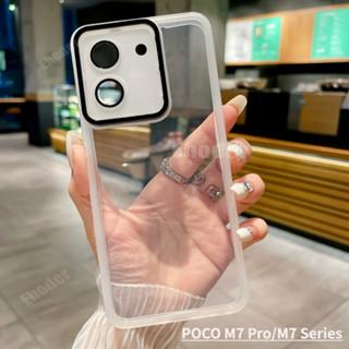 XIAOMI 小米 POCO M7Pro 時尚情侶矽膠透明殼的小米 POCO M7 Pro 5G 4G 2025 手機殼