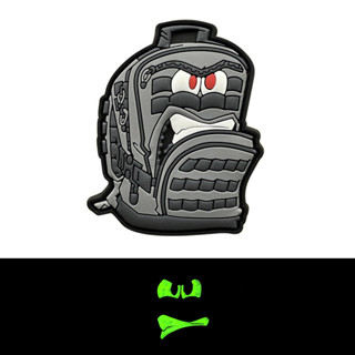 【定製魔術貼貼片】HK Grumpy Backpack Crazy Backpack 3D Velcro Patch/徽