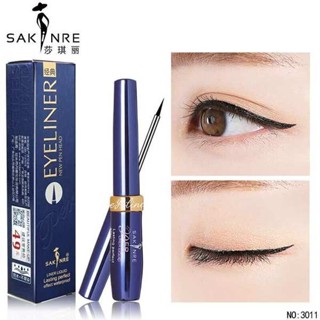 眼線筆 眼線 莎琪麗眼線液筆正品持久防水不暈染軟頭細官方旗艦店小藍瓶裝液體