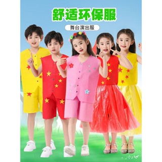 環保服裝手工兒童幼兒園時裝秀表演服創意衣服diy親子走秀4.22