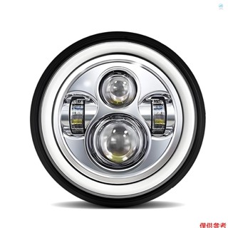 JEEP WRANGLER Crtw 1 件 7 英寸汽車摩托車 LED 大燈帶 DRL/轉向訊號/近光燈/遠光燈 7