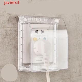 JAVIERS開關按鈕保護蓋,塑膠防止電氣休克86型牆壁插座防水盒,防汙安全增厚插座電源浴室